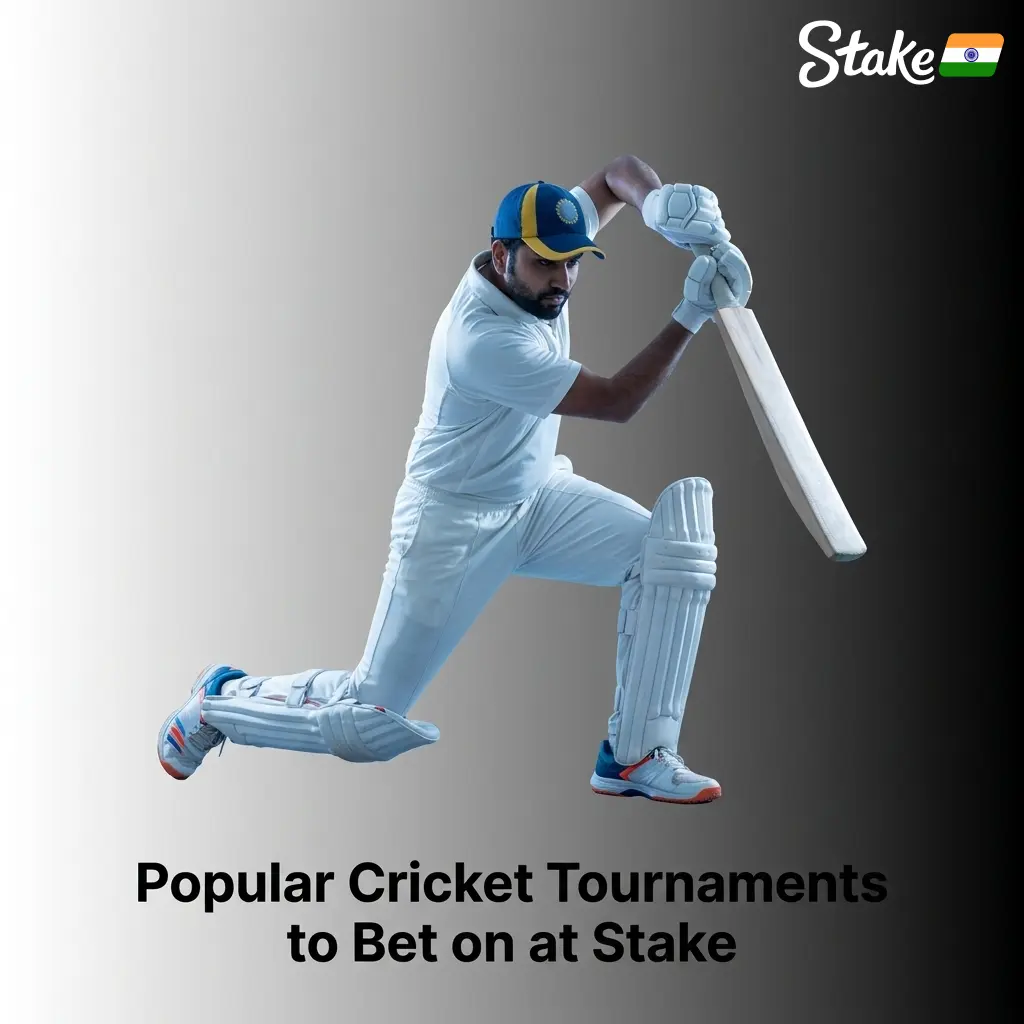 Popular cricket tournaments to bet on at Stake including IPL, ICC World Cup, Ashes, BBL, CPL and WTC