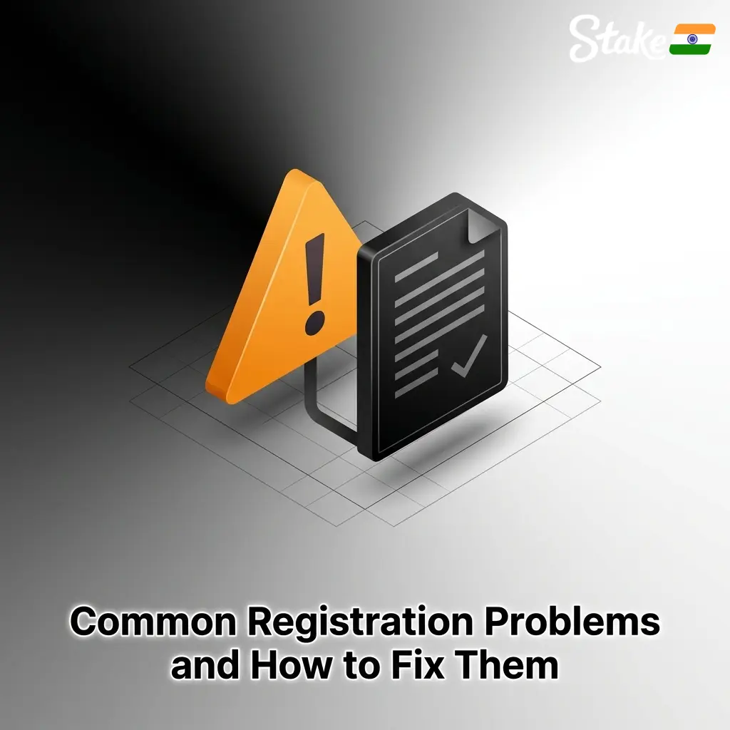 Common Stake registration problems and fixes including email, username, age verification, duplicate account, and page loading issues
