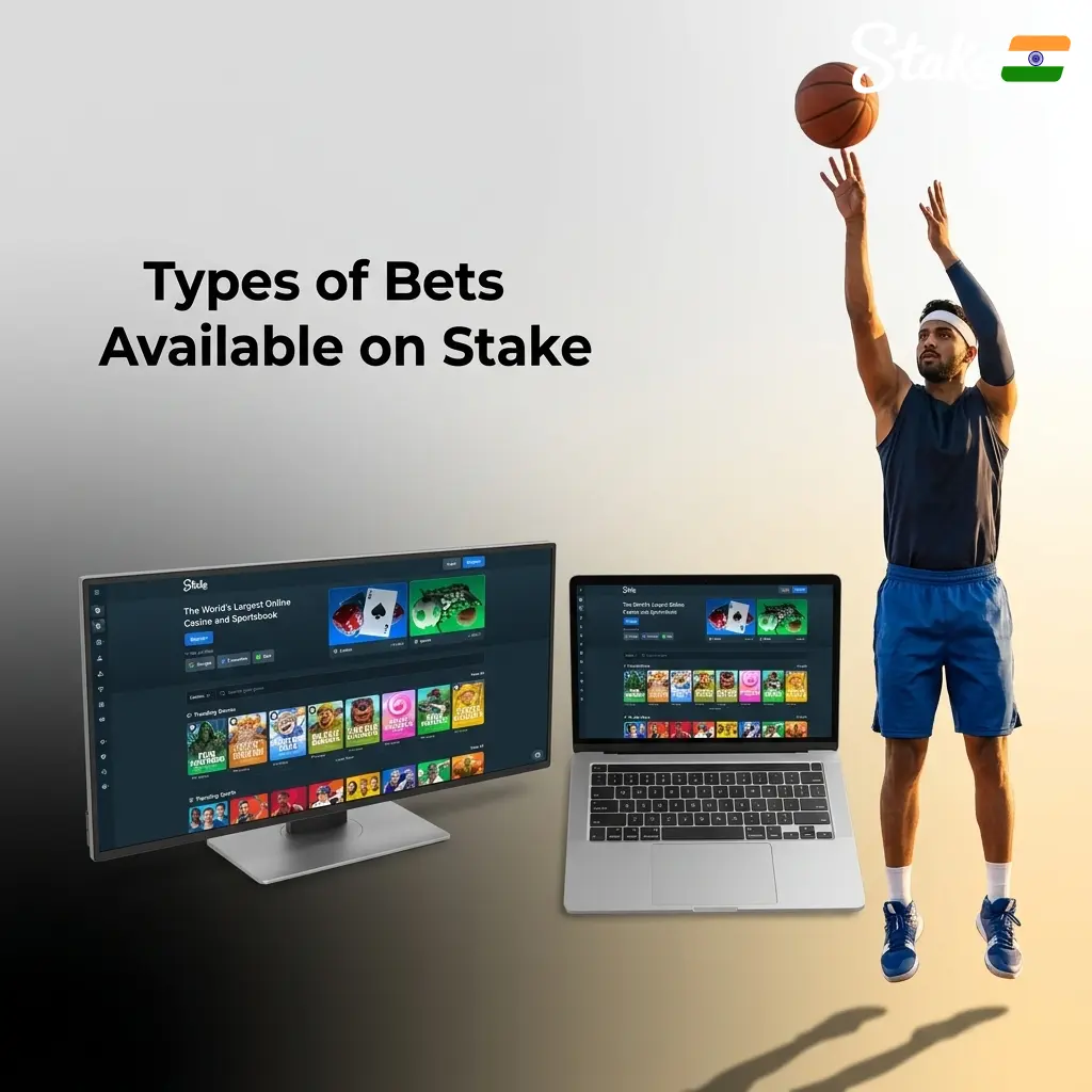 Single, Express Accumulator, and System bet types available on Stake sports betting platform explained
